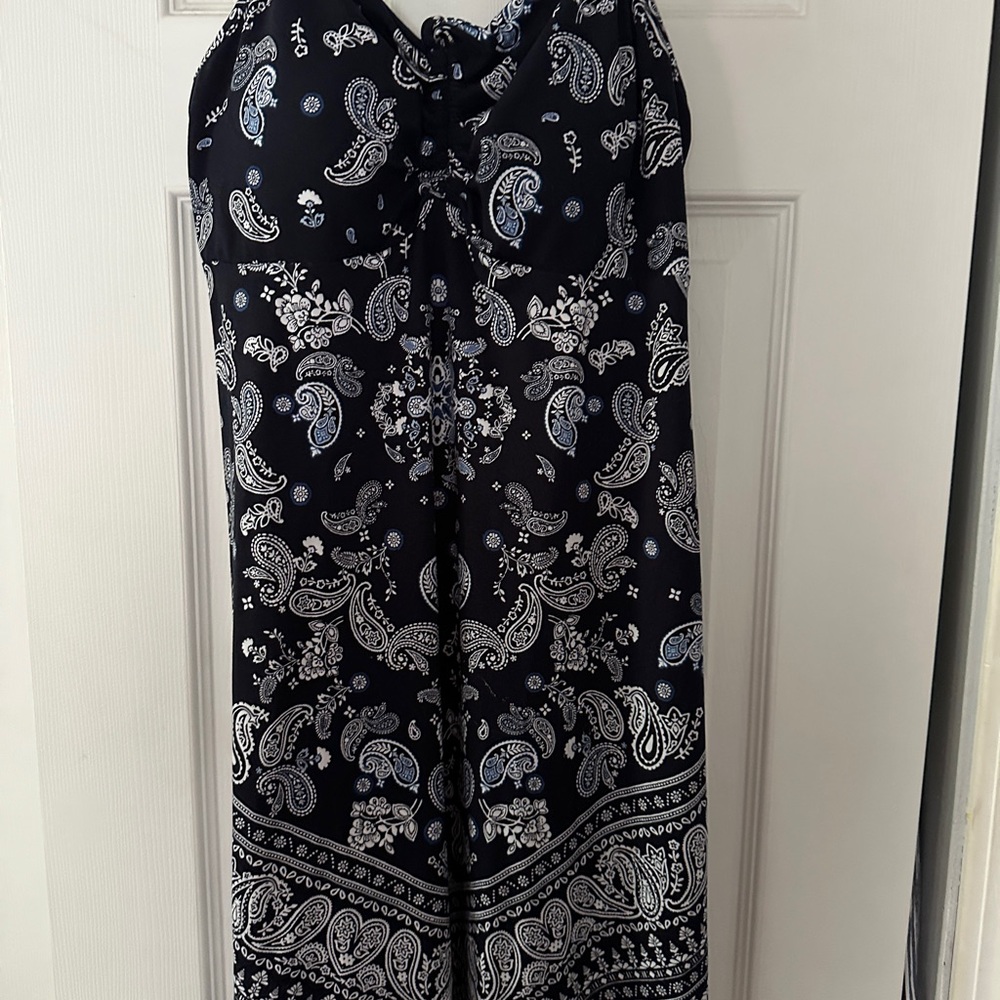 Black and White Paisley Dress